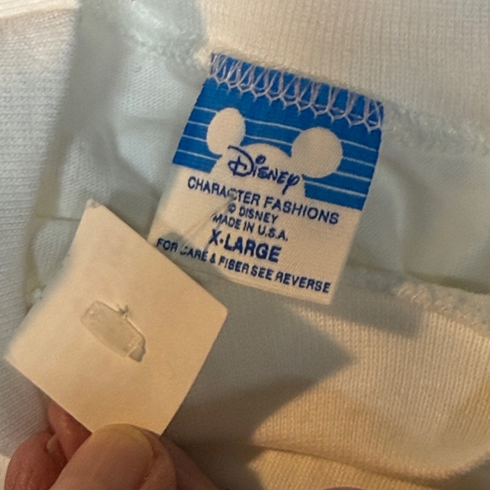 Disney T-Shirt Mickey's 60th Birthday Graphic Vintage NWT Yellow Blue Size XL - Picture 7 of 9